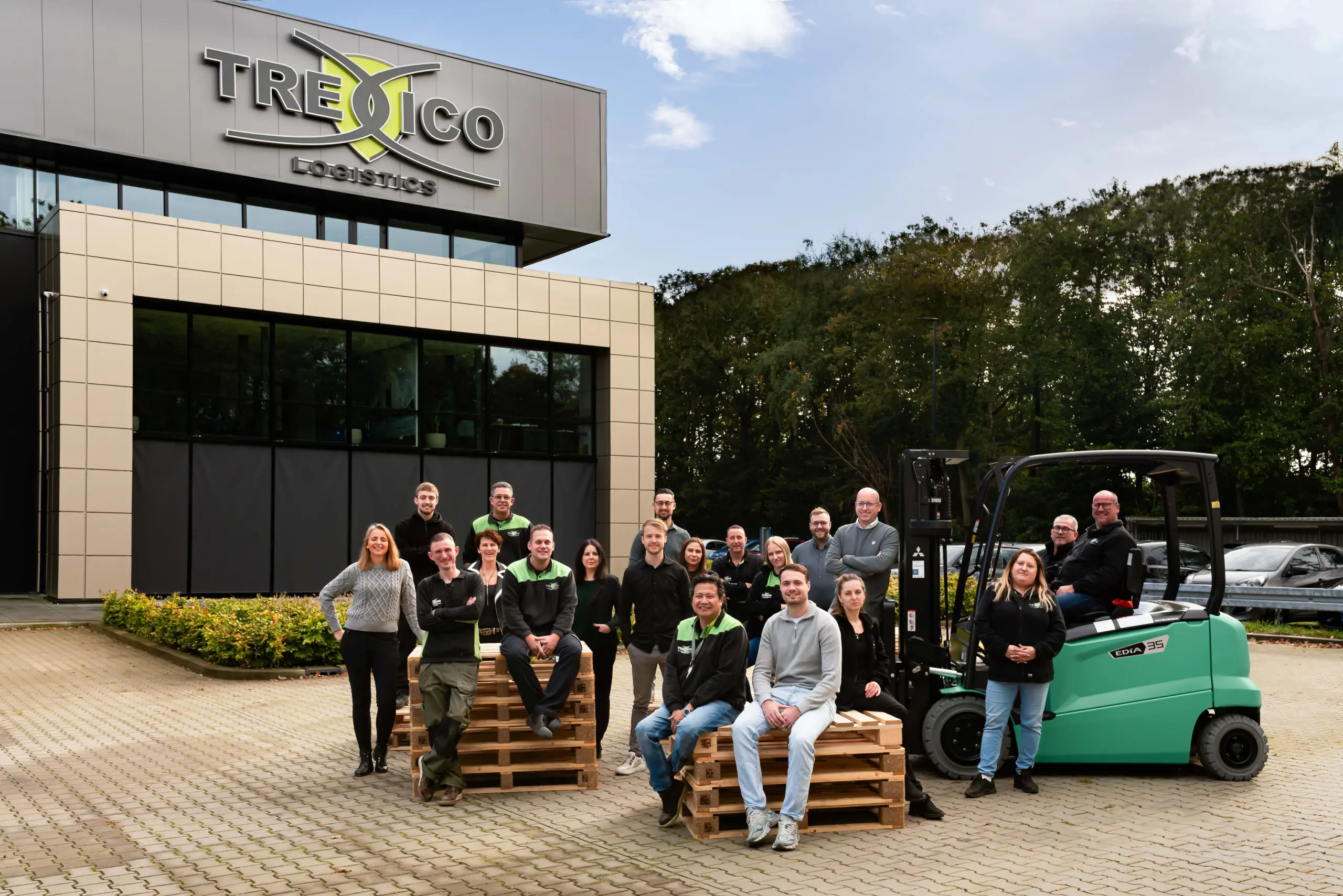 Trexico met heftruck